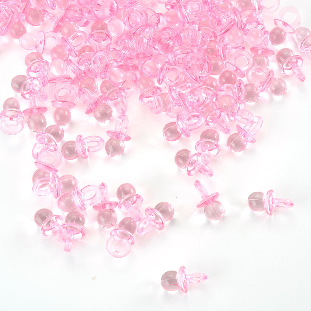 PowerTRC mini pink pacifiers pack for stylish baby shower decor and favors