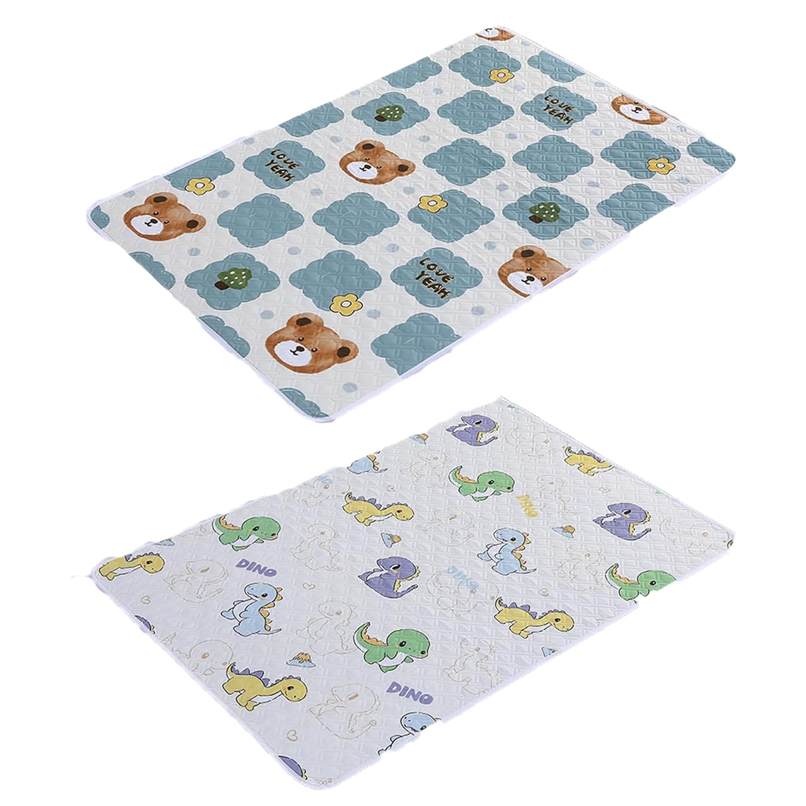 POZHDA 2 Packs Pee Pads showing waterproof bed pad protection for dry nights