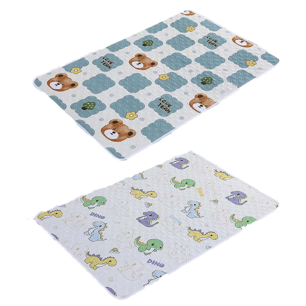 POZHDA 2 Packs Pee Pads showing waterproof bed pad protection for dry nights