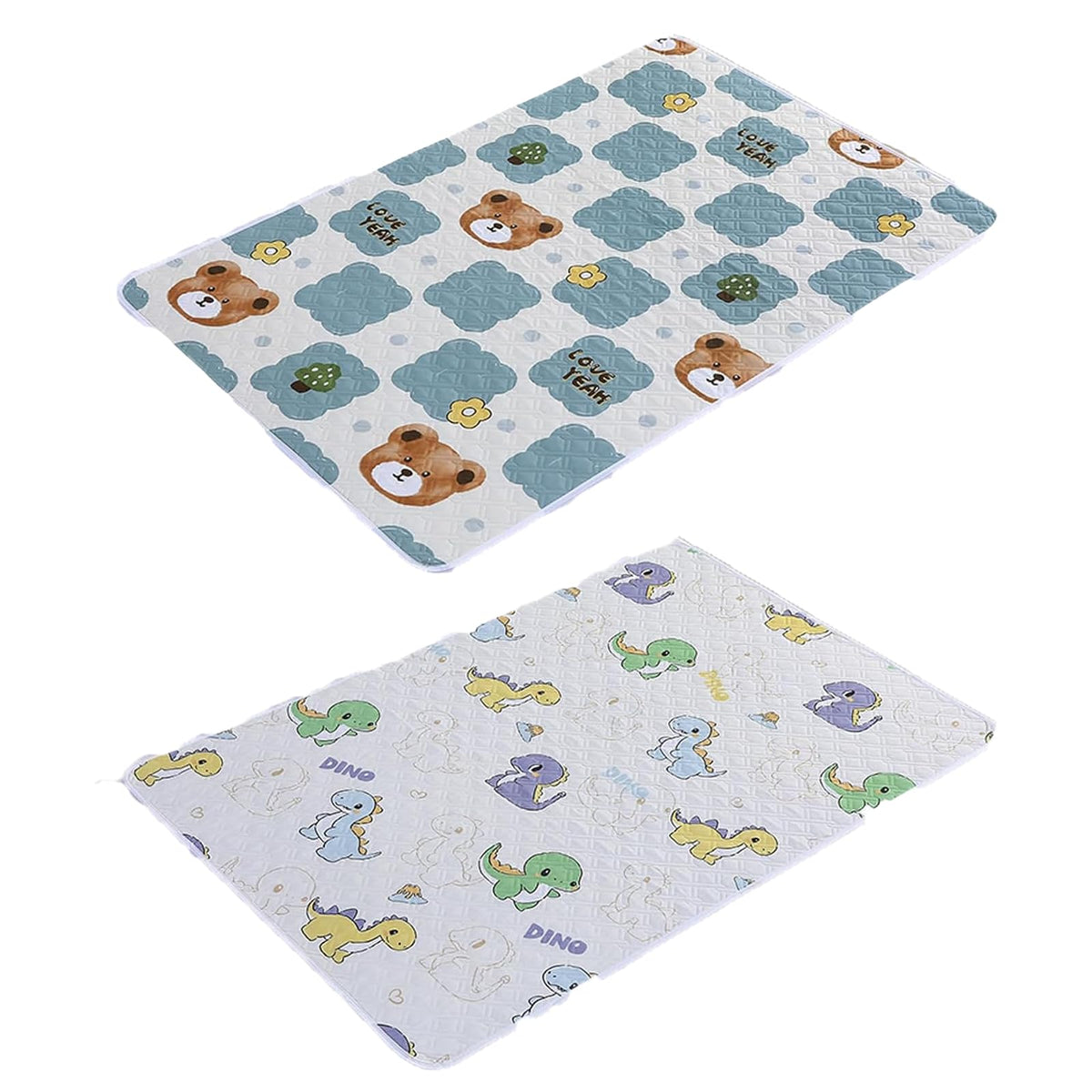 POZHDA 2 Packs Pee Pads showing waterproof bed pad protection for dry nights