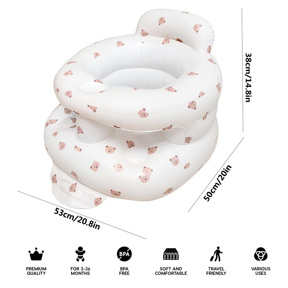 POZMTIORE inflatable baby seat versatile for feeding, story time, and play