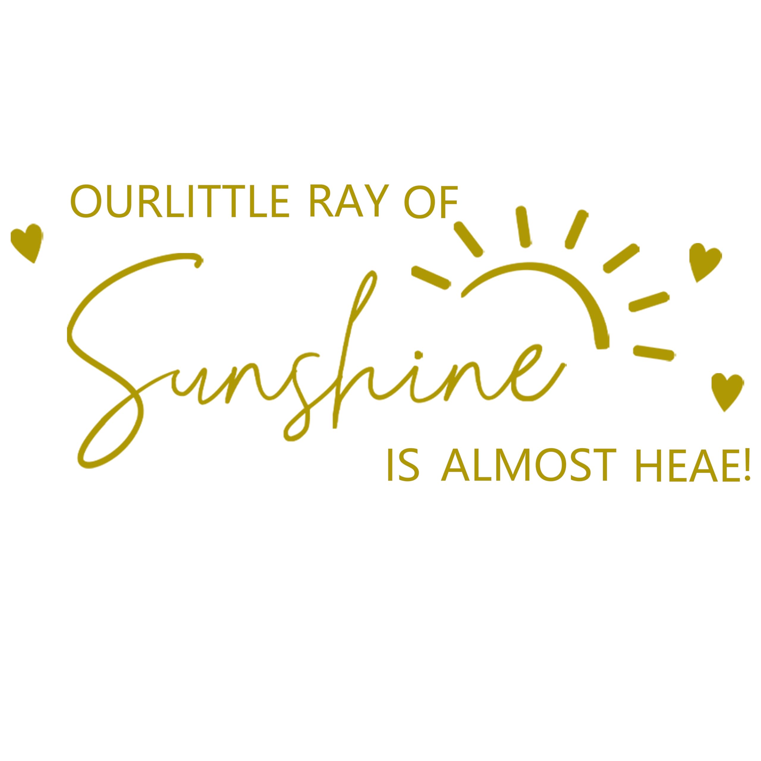 PQQIEE Baby shower decor feature that complements neutral sun palettes
