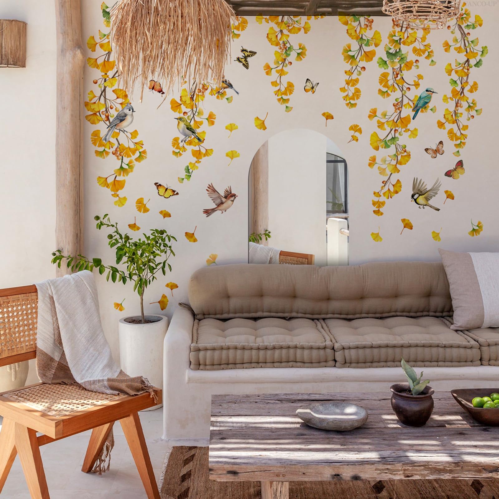 Prabahdak mirror wall decal adds depth and light to any space