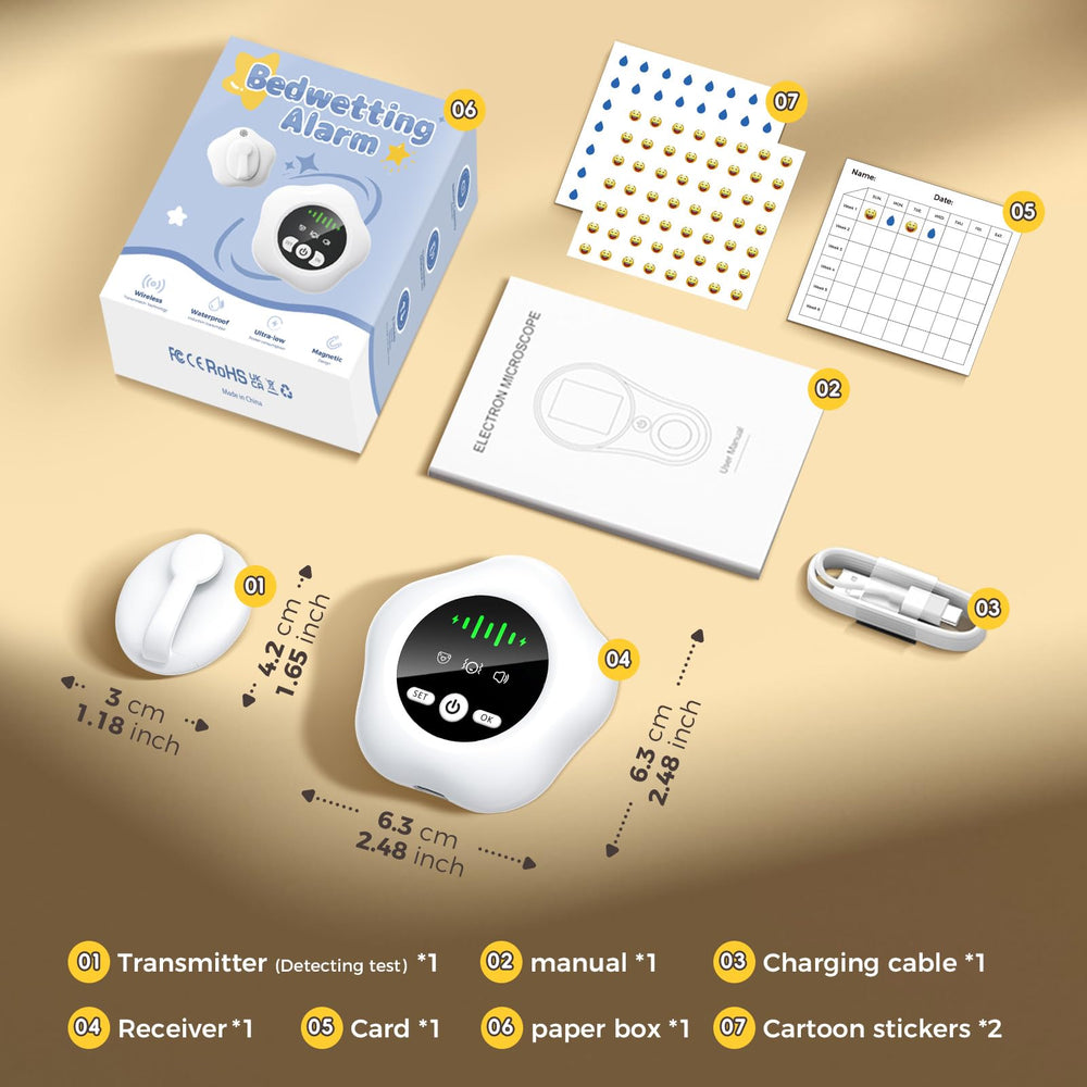 Prabensei alarm used by child at night to support early awareness.
