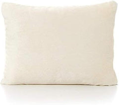 Prajwal Linen toddler pillowcase with zipper in ivory fits 12x16 pillows securely.