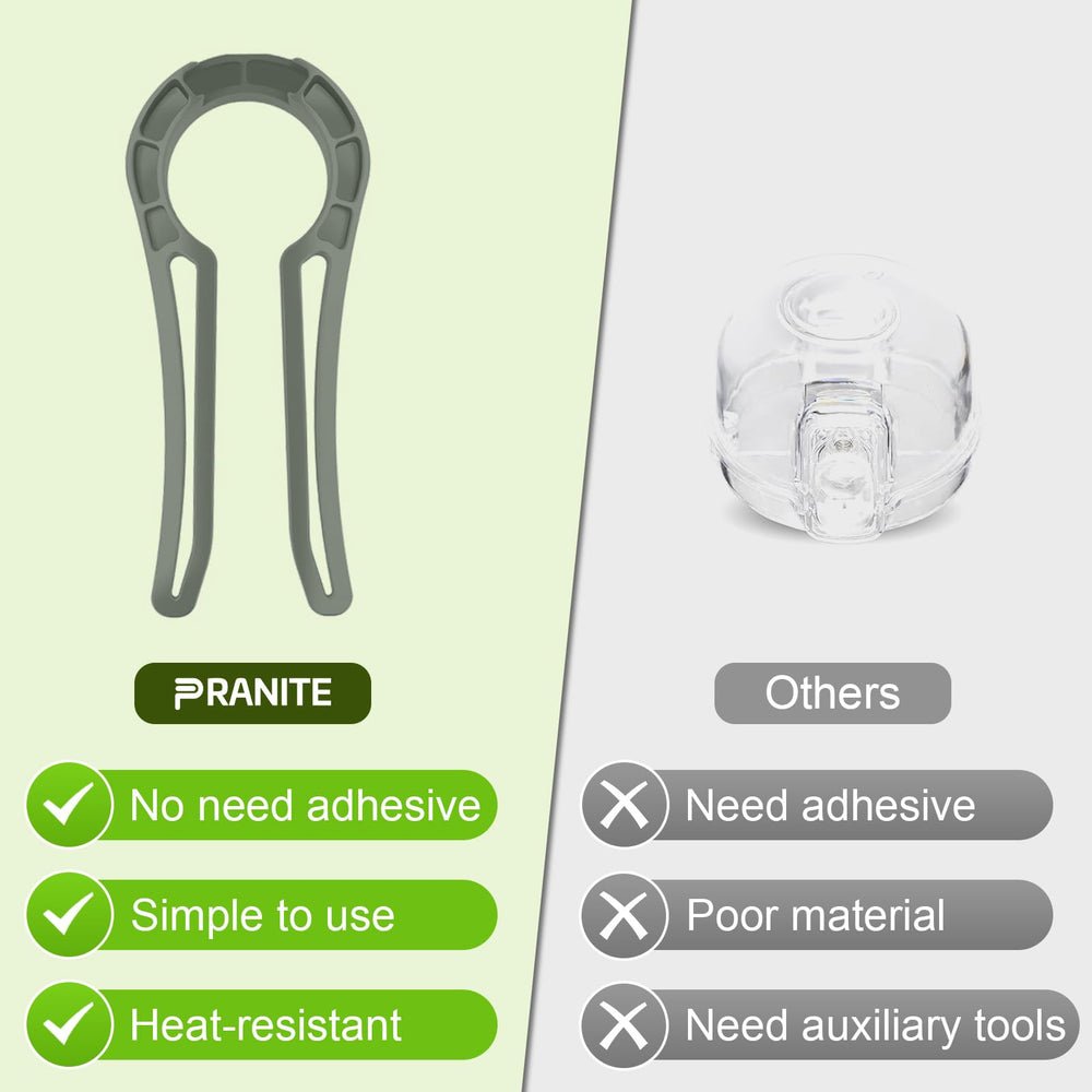 PRANITE gray knob lock fits kitchens with a neutral finish