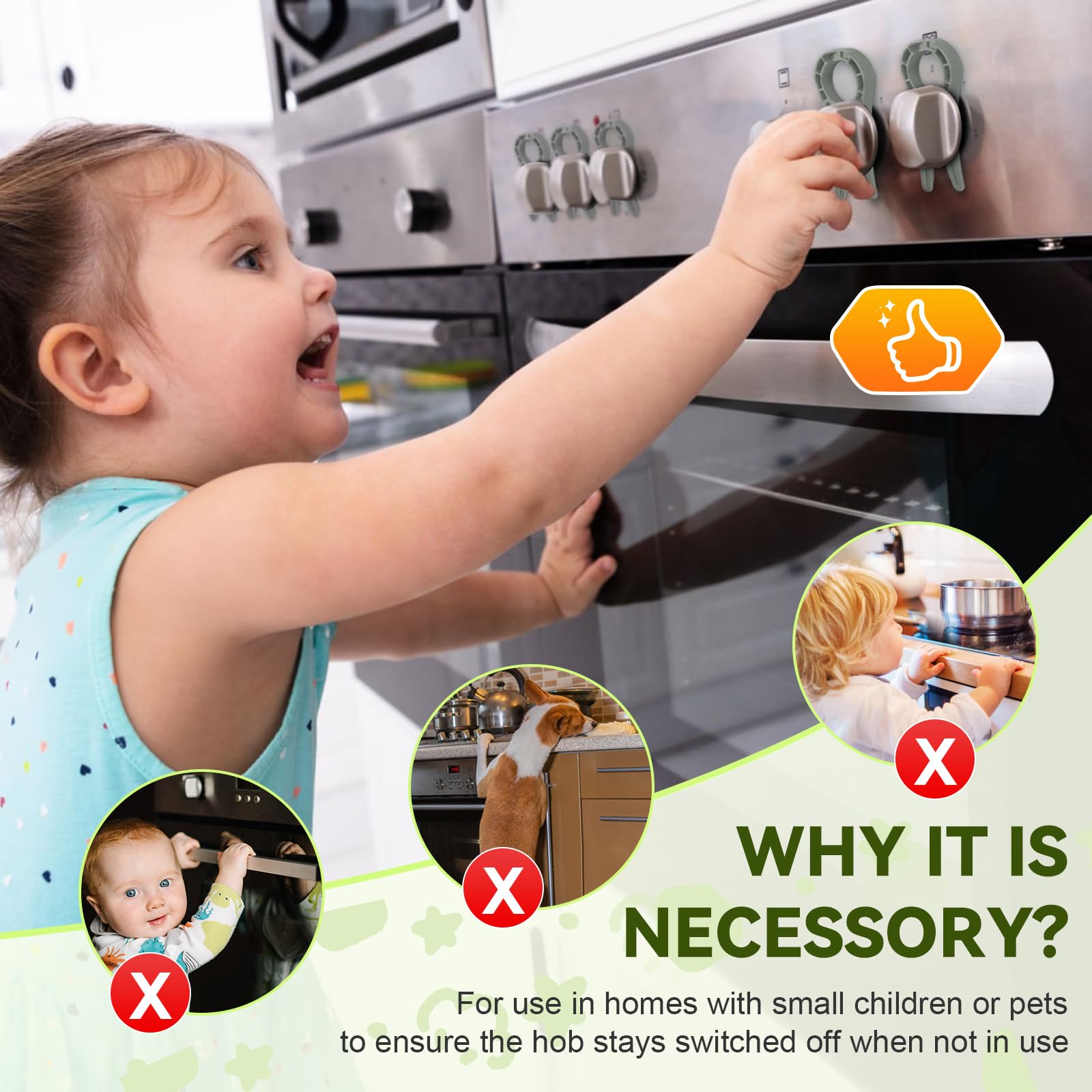 PRANITE heat-resistant knob cover protects knobs from heat and wear