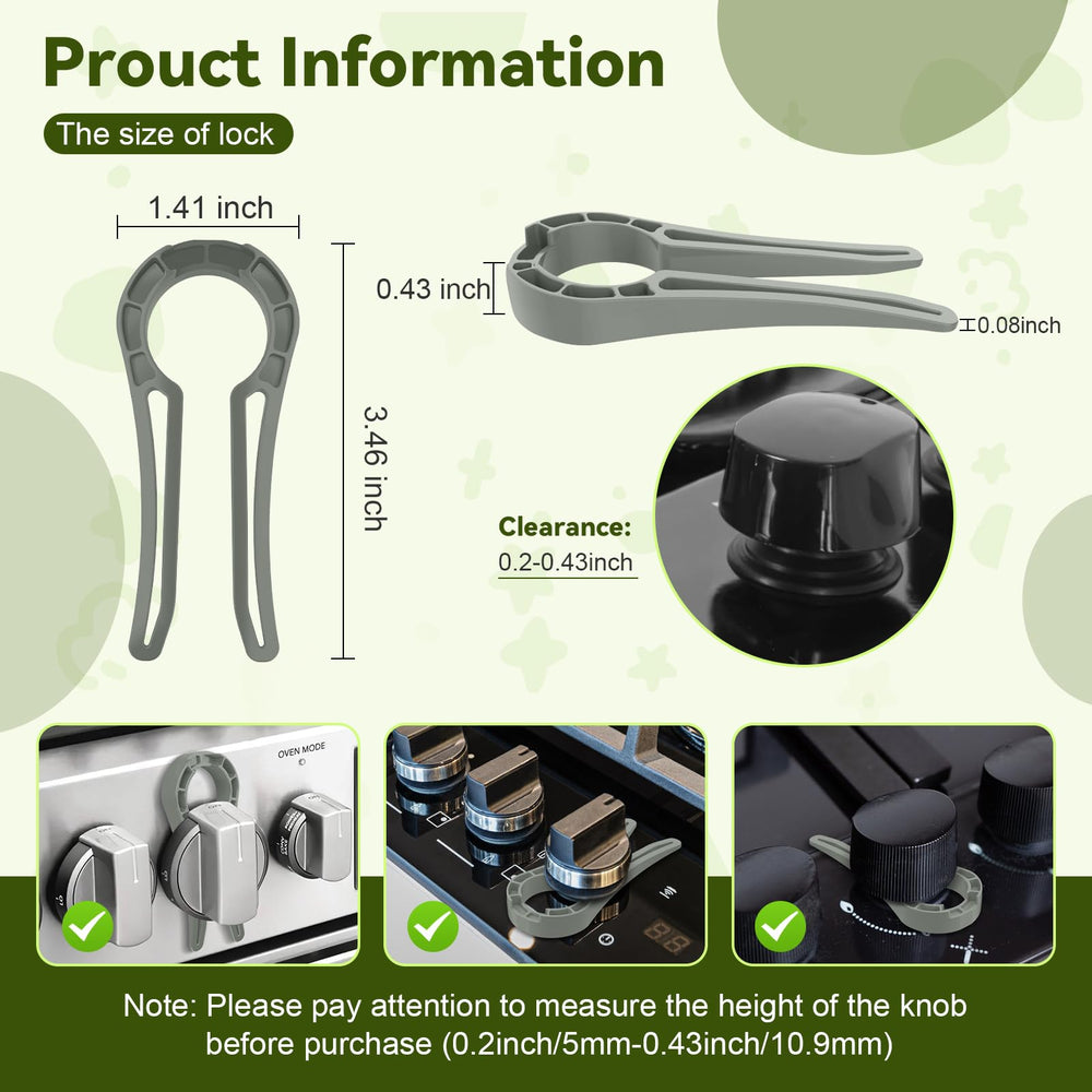 PRANITE universal-fit knob lock works with many stove models