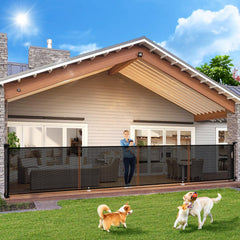 Pravoluxmax 180-inch wide retractable gate assembly for wide doorways.