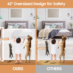 Pravoluxmax 42-inch tall gate providing extra baby and pet protection