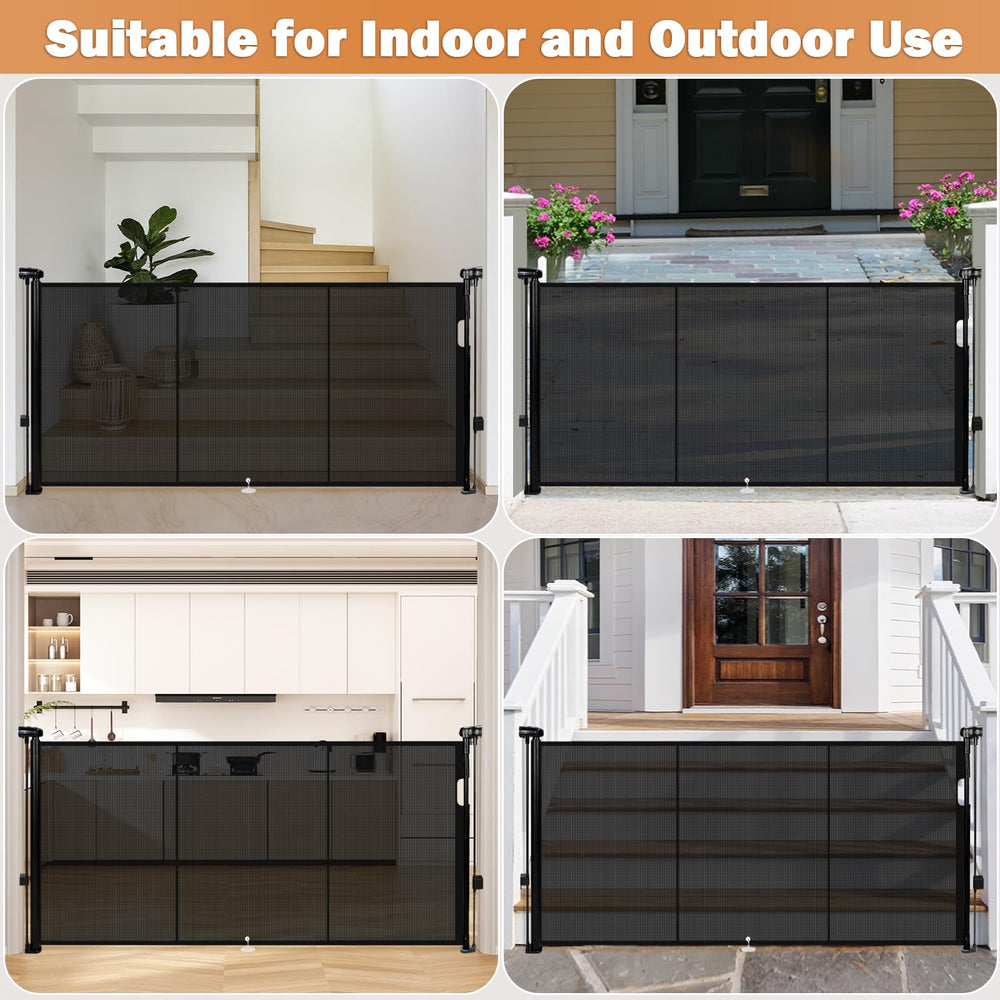 Pravoluxmax gate used in indoor and outdoor spaces for flexible safety