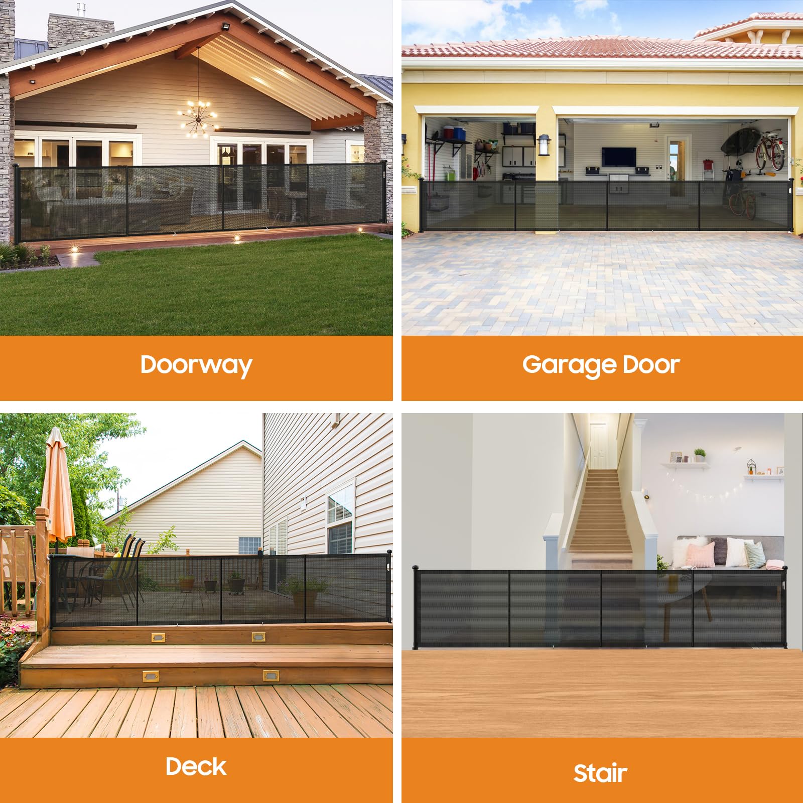 Pravoluxmax versatile indoor outdoor gate for stairs and doorways.