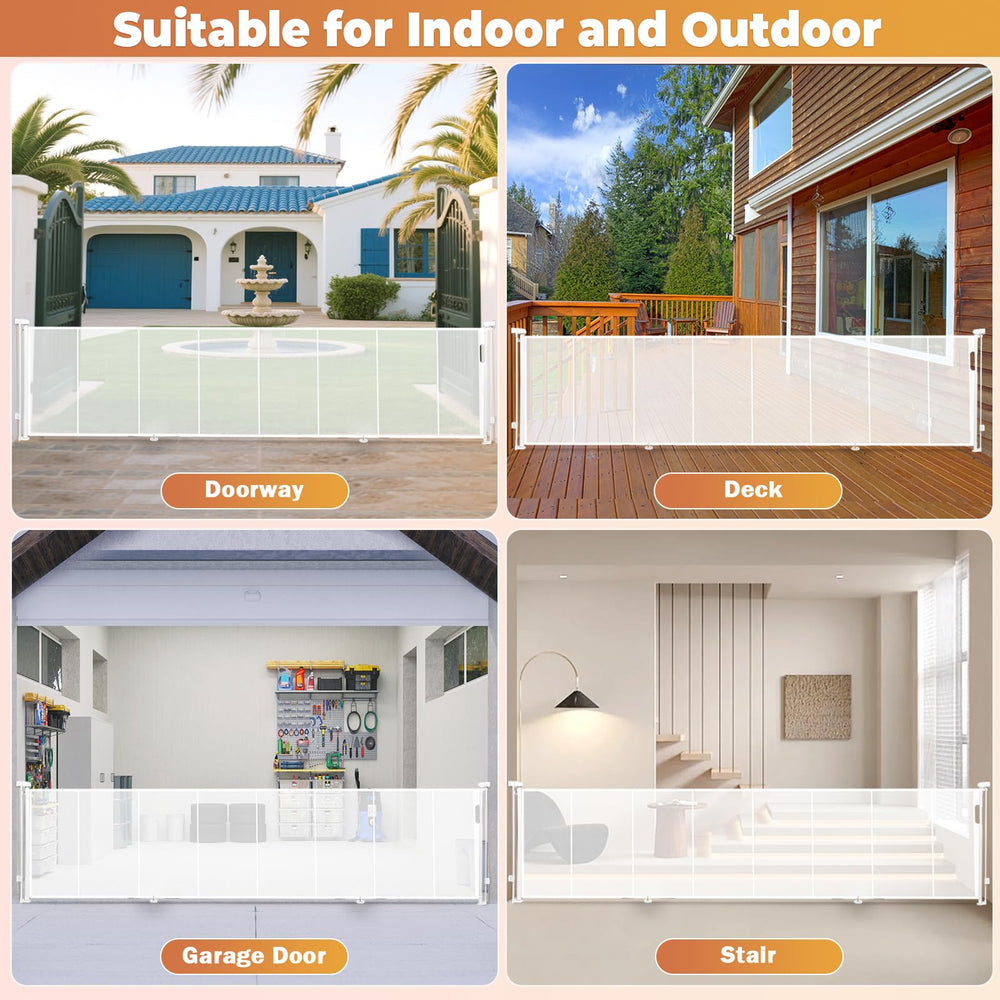 Pravoluxmax gate secures stairs and open spaces like patios and garages