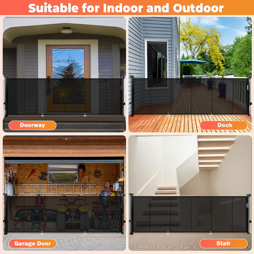 Pravoluxmax scratch-resistant mesh gate keeps safety intact against pet claws.