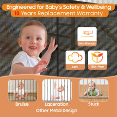 Pravoluxmax scratch-resistant mesh protects children and pets.