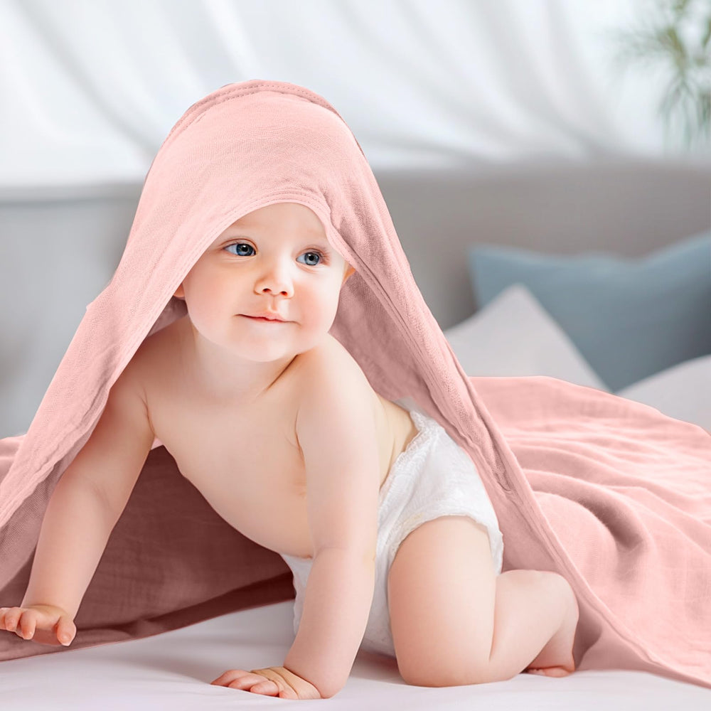 Preboun baby towel care, machine washable and durable for busy households