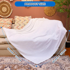 Preboun blanket styled in a cozy bedroom for warm ambiance and decor.