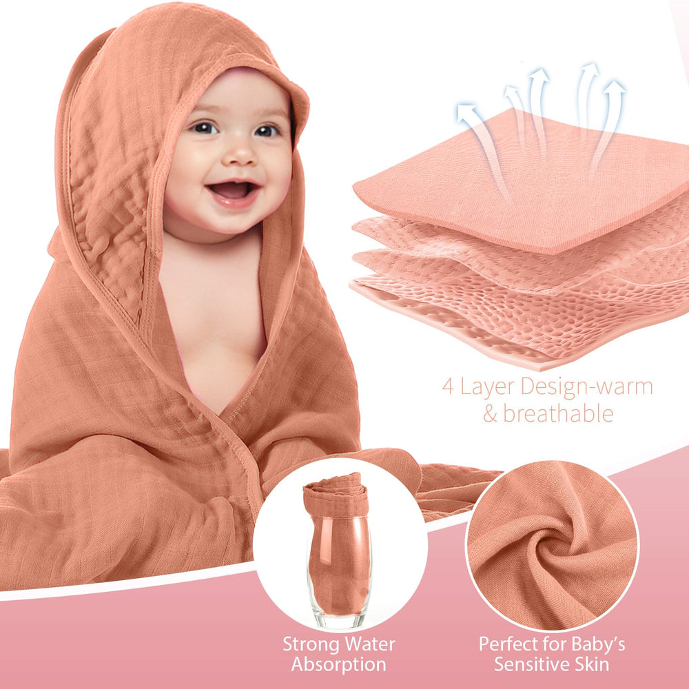 Preboun gift-packaging towel set ready for baby showers and registries.