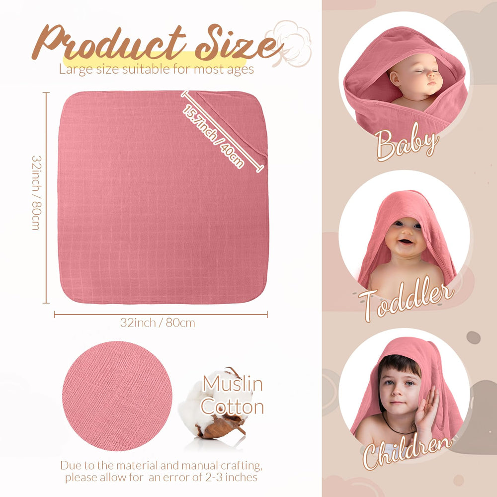 Preboun four-piece muslin towel set highlights soft texture and quick absorption.