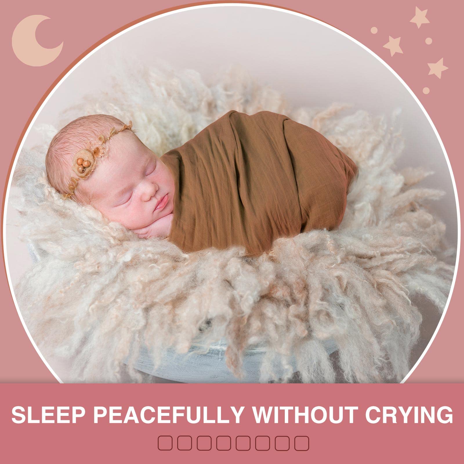 Preboun muslin swaddle blanket used as baby play mat and cover