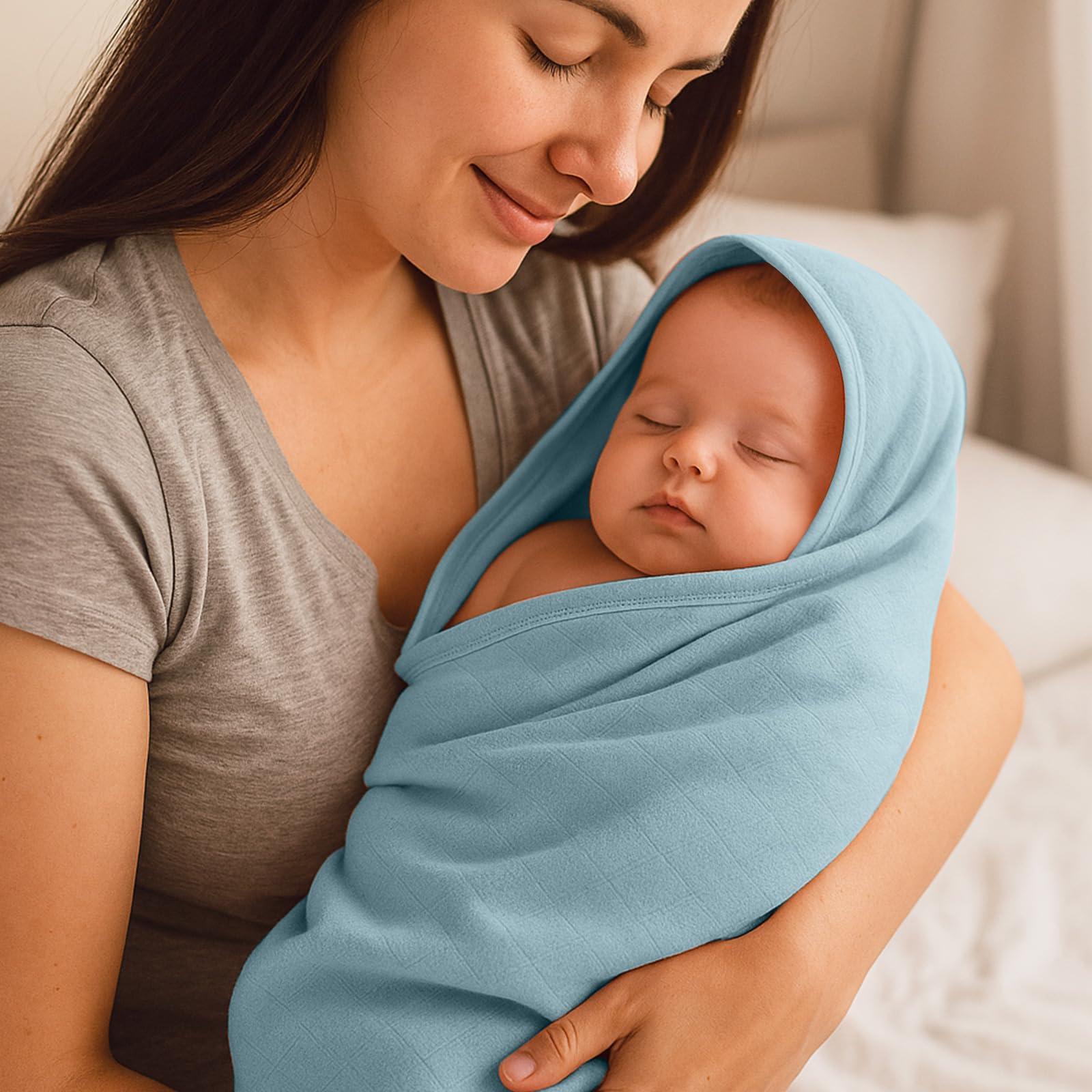 Preboun hooded towel drying after pool days keeps baby comfortable.