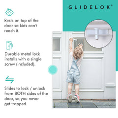 Durable metal construction of GlideLok resists wear and tearing.