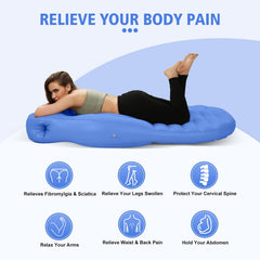 PregSpag full-body maternity airbed blue provides supportive comfort