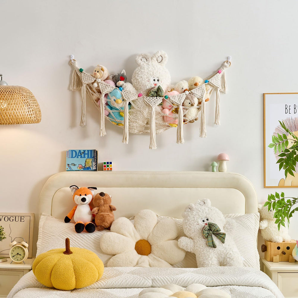 Pretty Jolly plush toy storage makes a thoughtful gift.