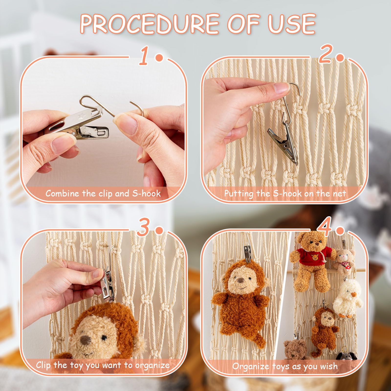 Pretty Jolly storage keeps plushes tidy and accessible in a kids room