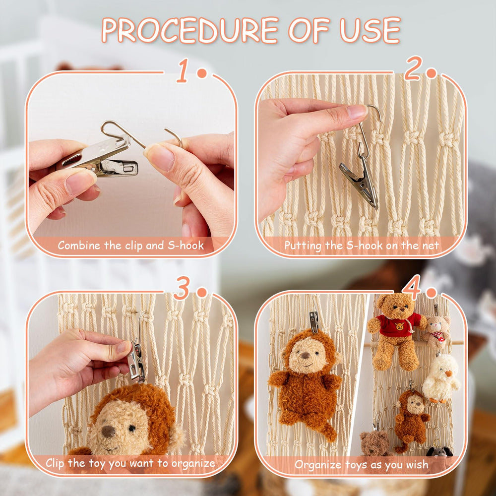 Pretty Jolly storage keeps plushes tidy and accessible in a kids room