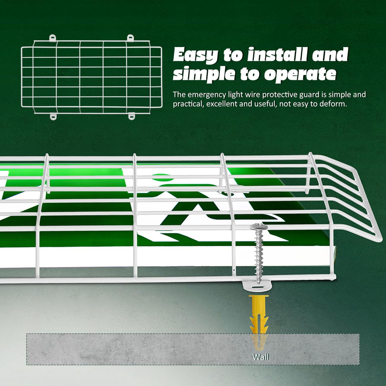 PRETYZOOM easy-install exit guard simplifies wall mounting for facilities teams