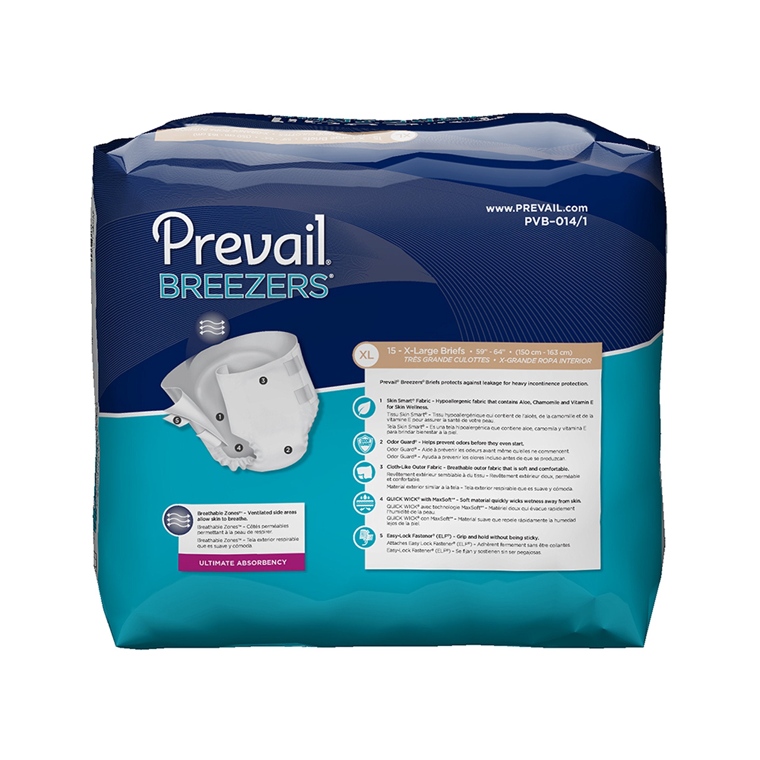 Prevail Breezers close-up of MaxSorb gel for high absorbency.