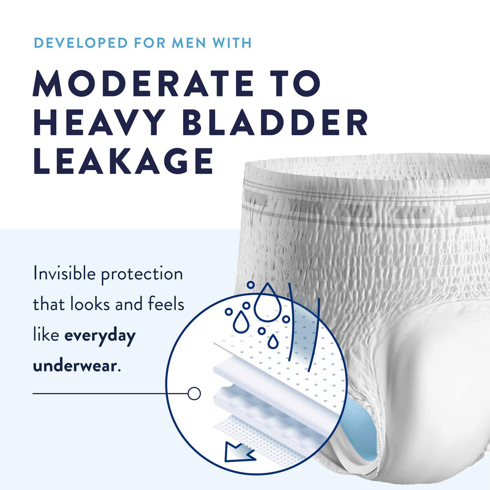 Prevail core technology close-up shows thin, absorbent material for movement.