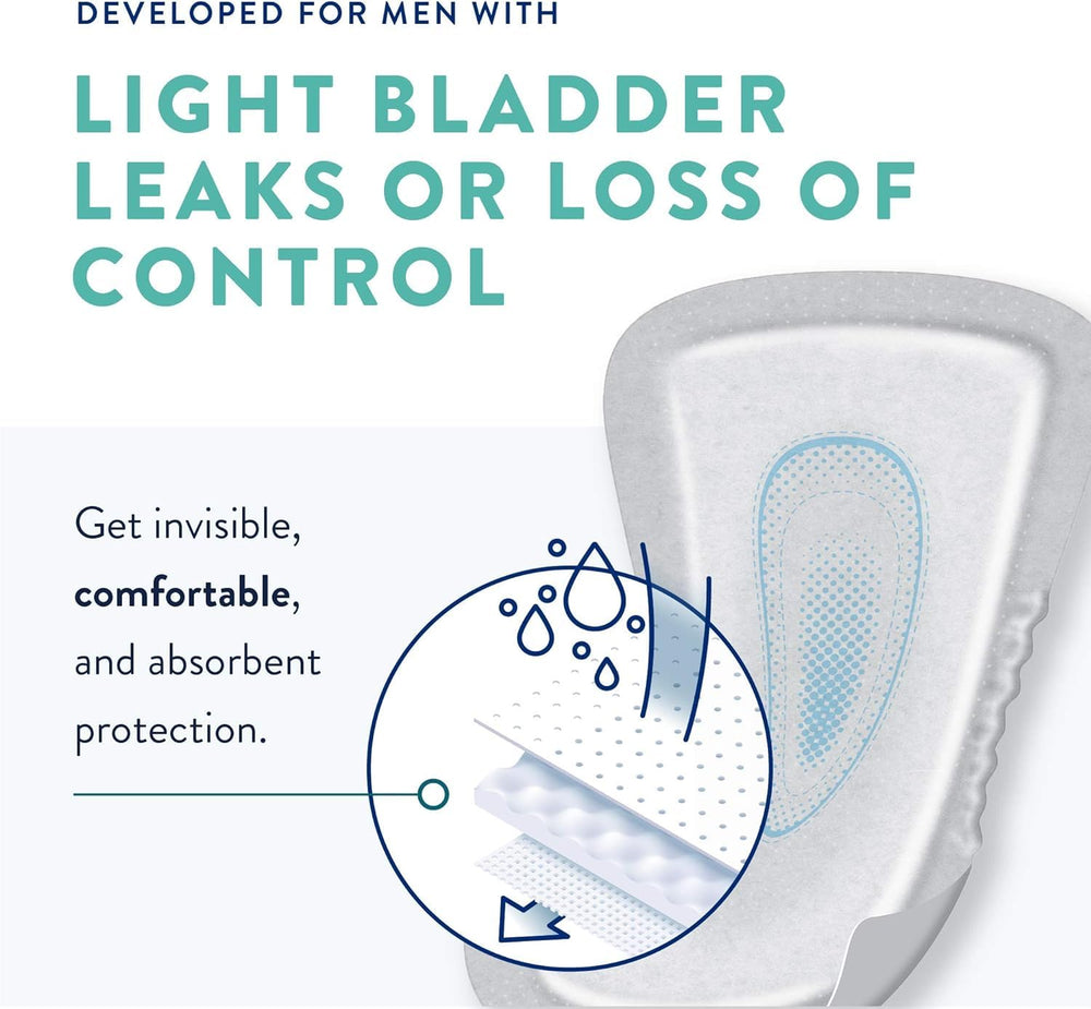 Prevail Male Guard full adhesive strip keeps the guard securely in place.