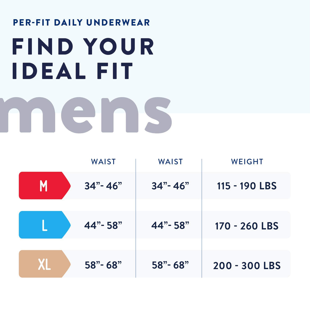 Prevail Per-Fit Men Underwear, side view, shows flexible elastics for a natural, secure fit.
