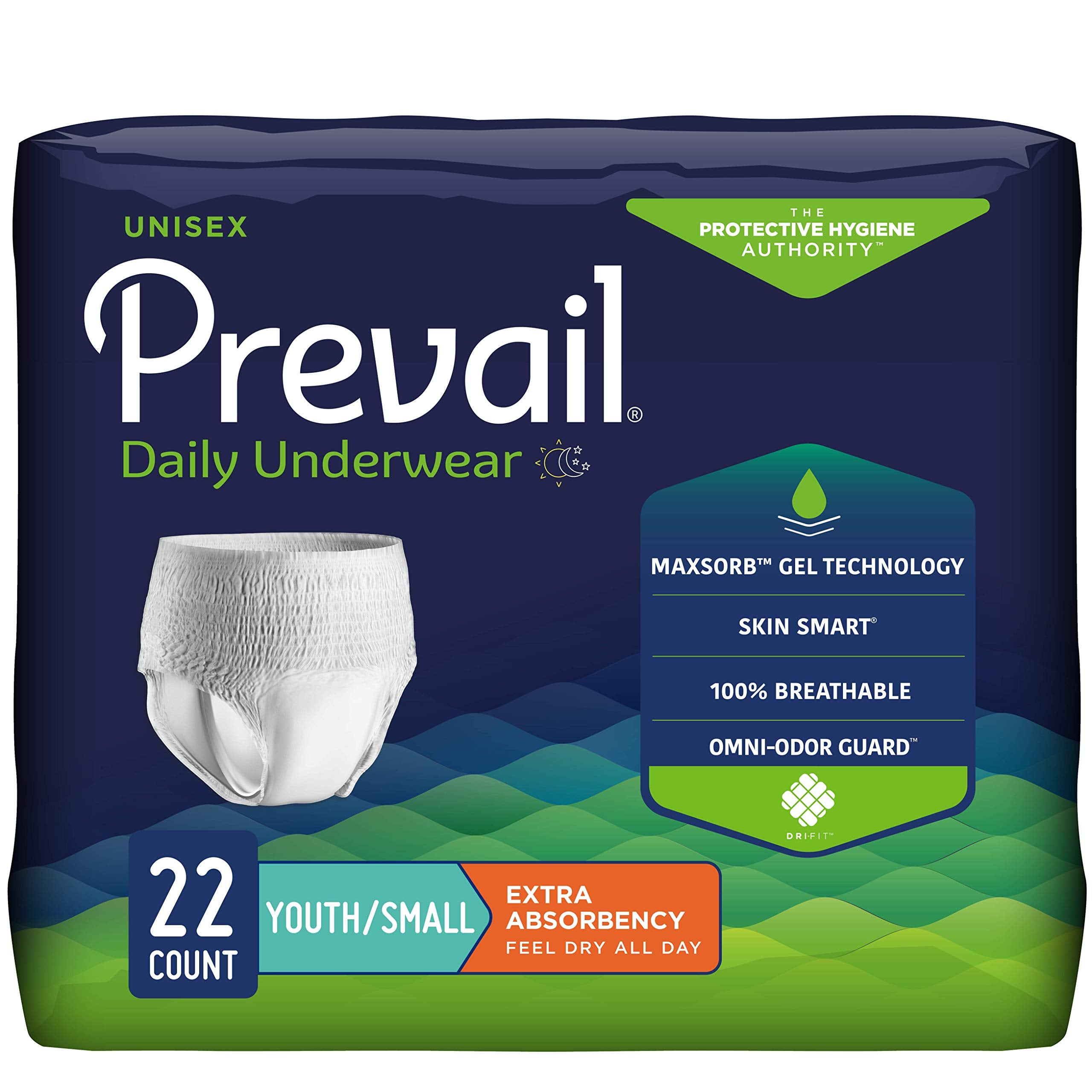 Prevail Underwear discreet fit with Comfort-Shape Plus for daily comfort.