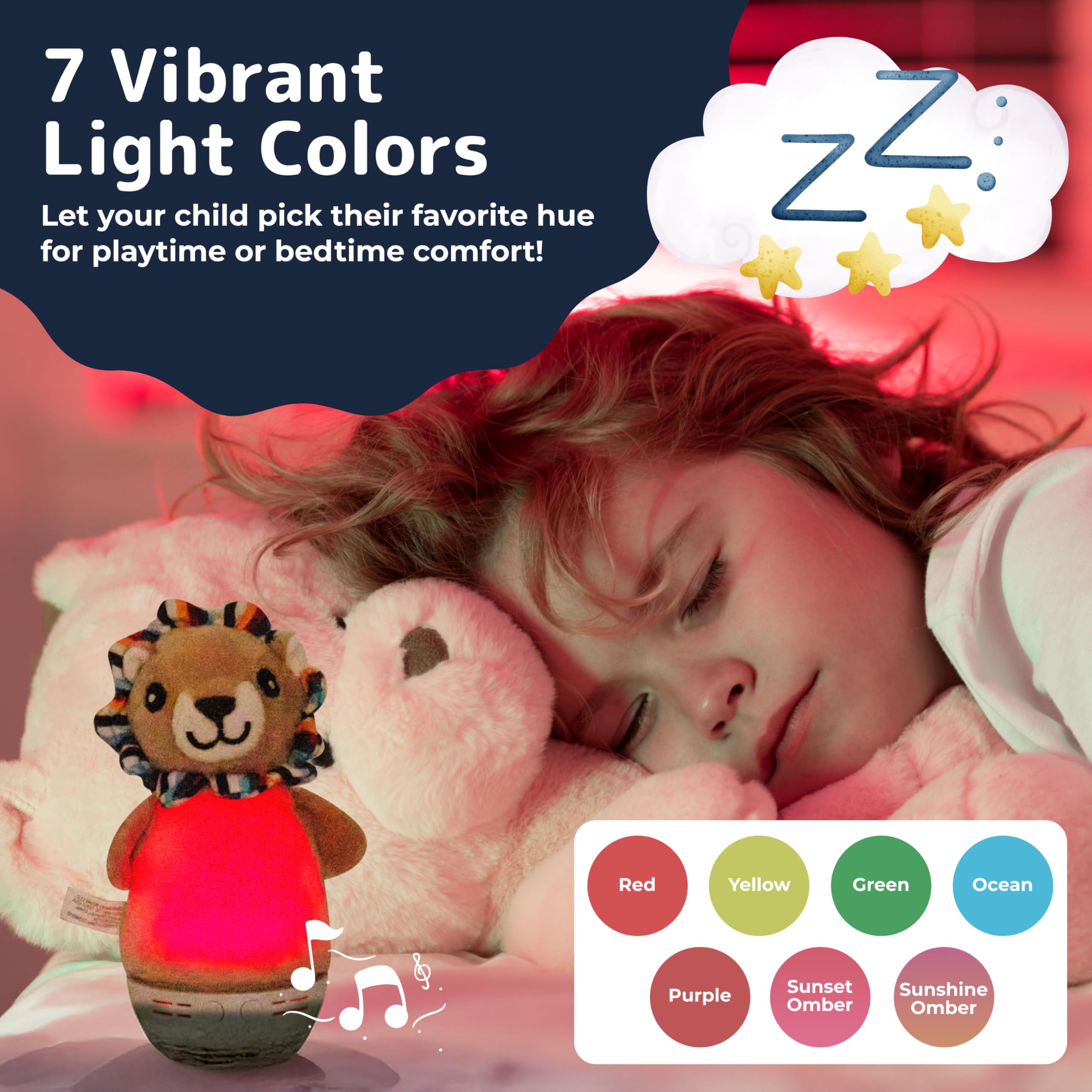 PREXTEX Little Lion night light timer to customize lighting duration