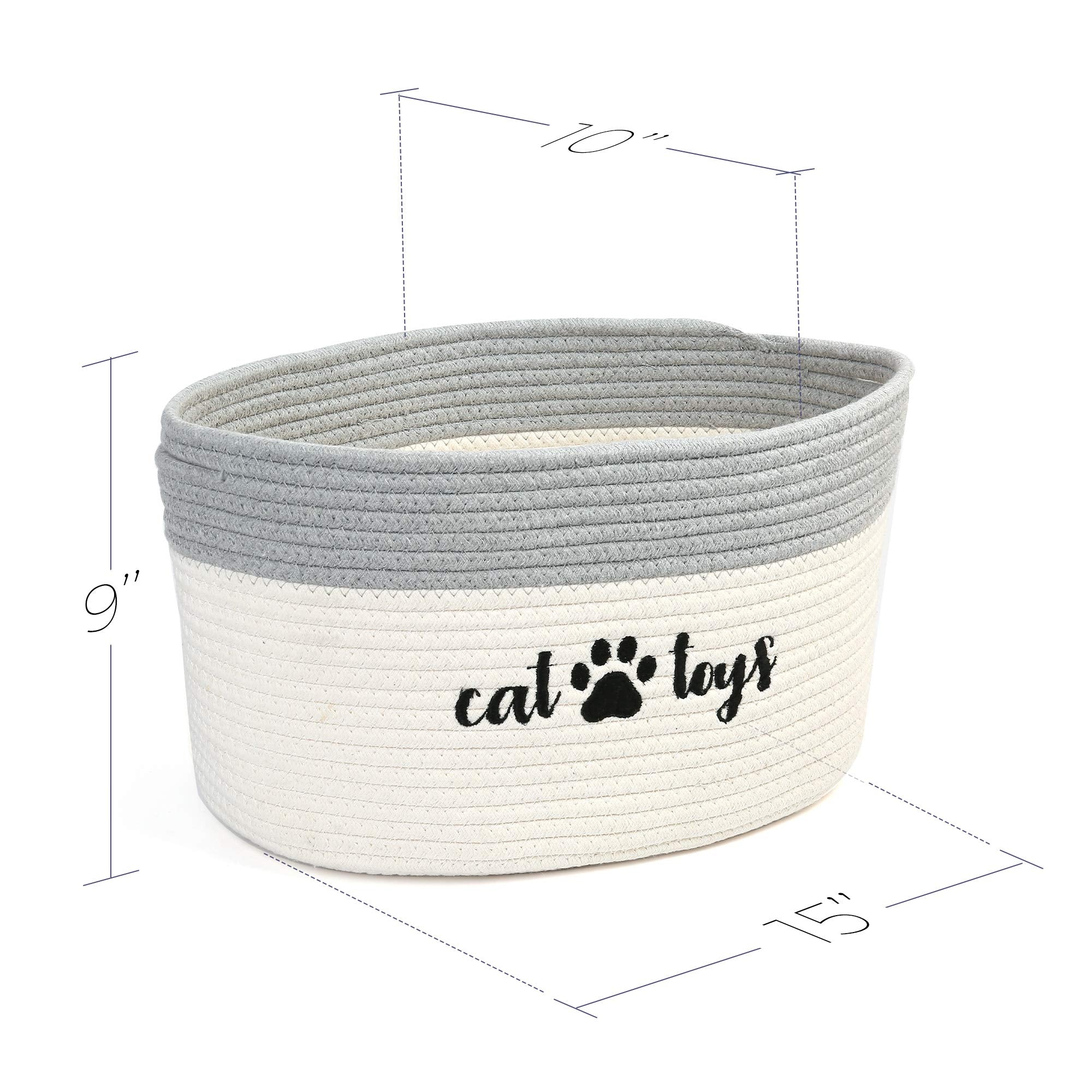 PrimePets basket with handles for easy room-to-room transport.