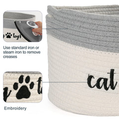 PrimePets cat toy basket in a living room setting complements decor.
