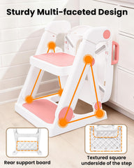 Primlect 2-in-1 potty seat offers potty use and step stool functionality