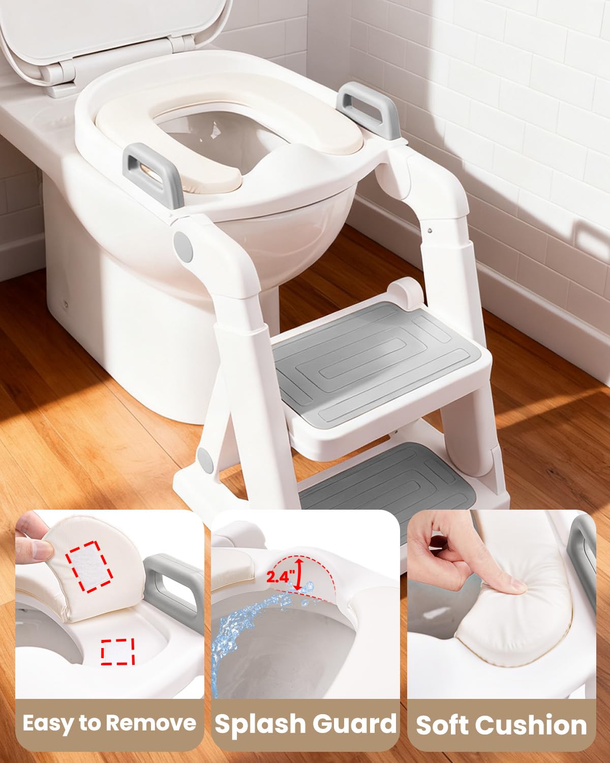 Primlect adjustable height and pinch guard ensure safer fits for little hands