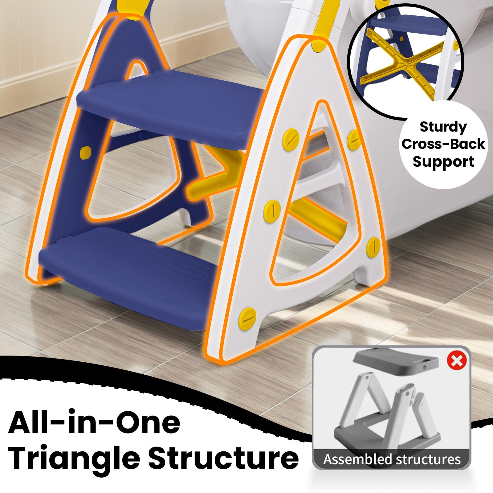 PRIMLECT Potty Seat assembly instructions demonstrate quick, tool-free setup for busy parents