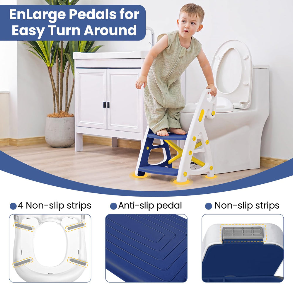 PRIMLECT Potty Seat enlarged pedal offers a larger step for easy access