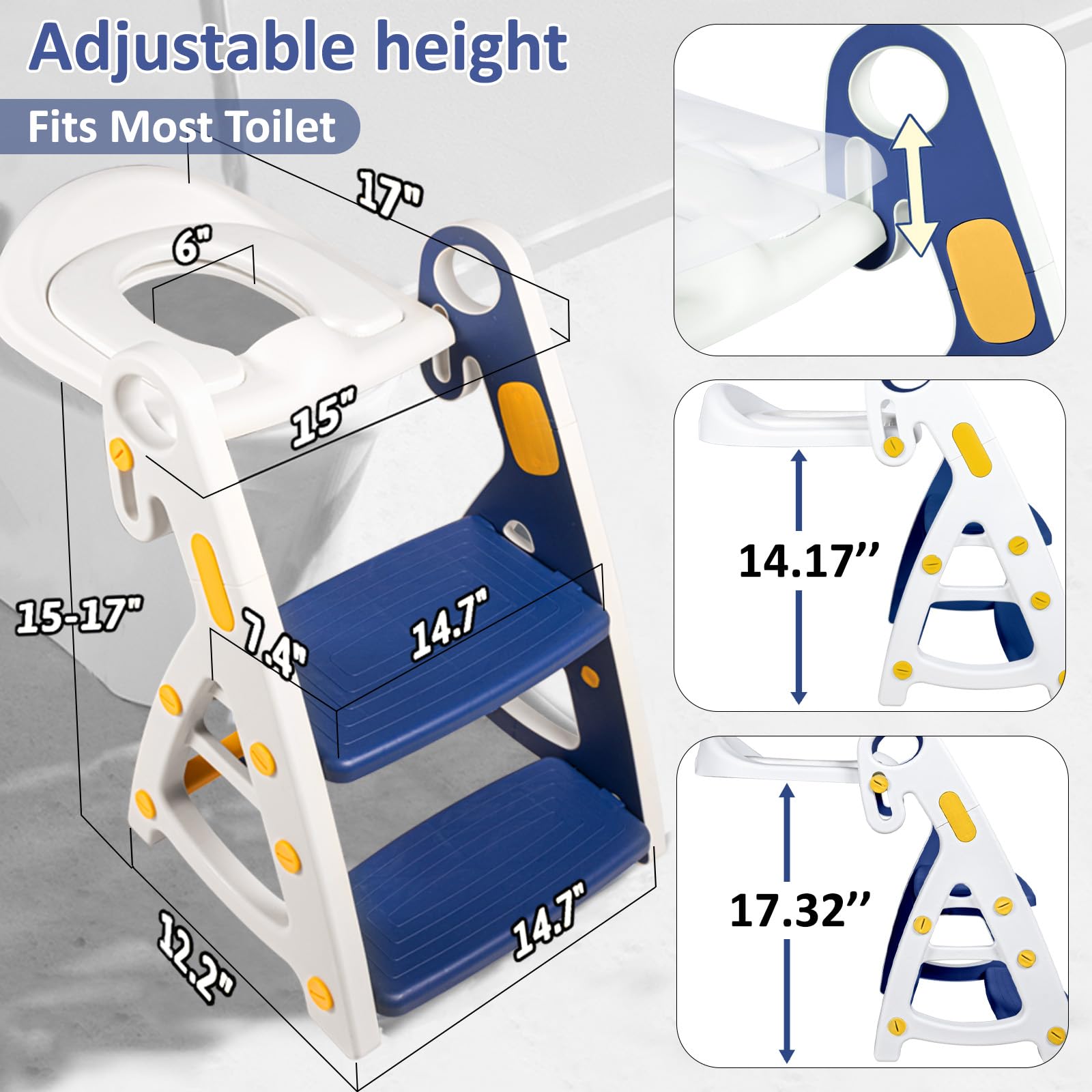 PRIMLECT Potty Seat handle for climbing enables independent kid-friendly setup