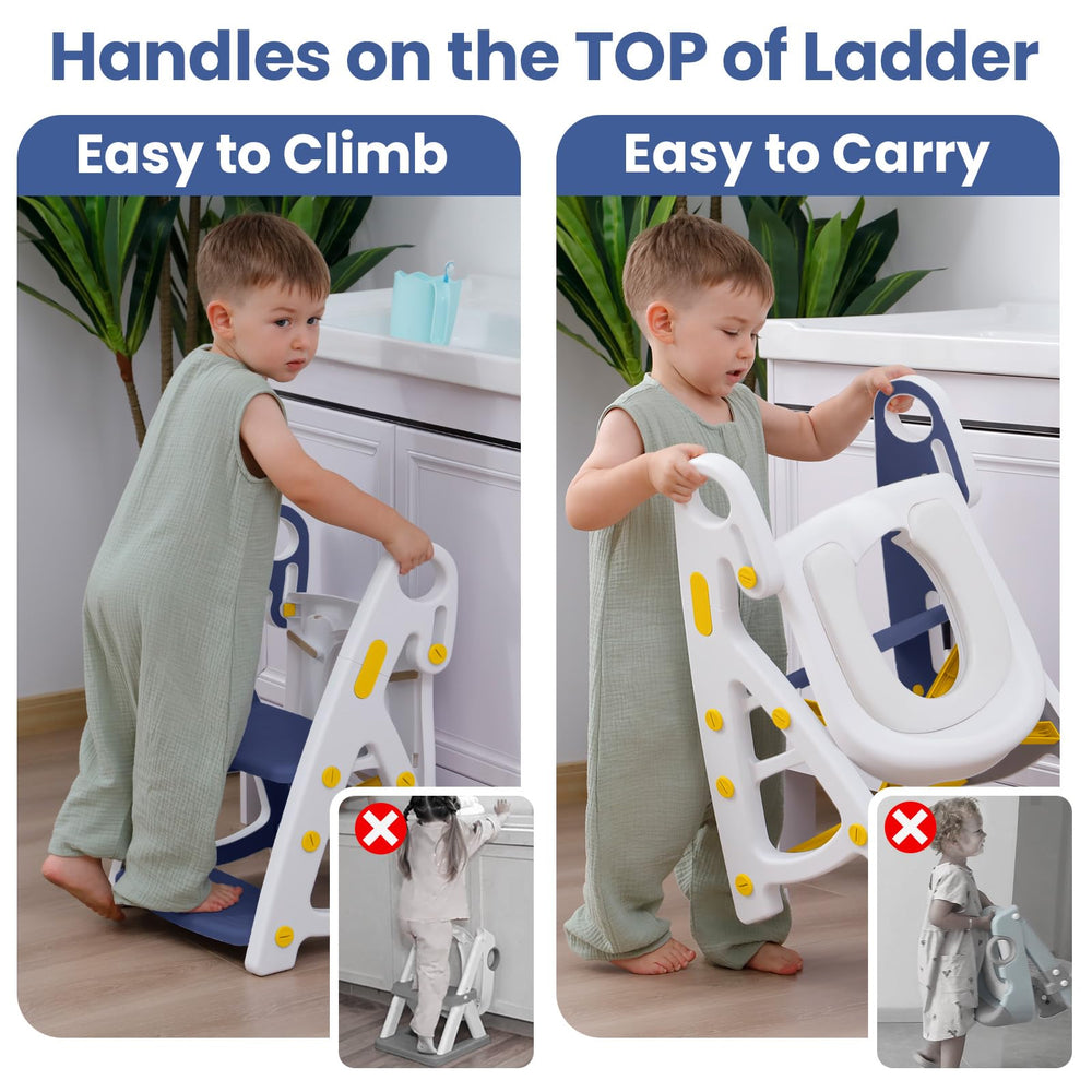 PRIMLECT Potty Seat stability base showcases a four-point non-slip foundation