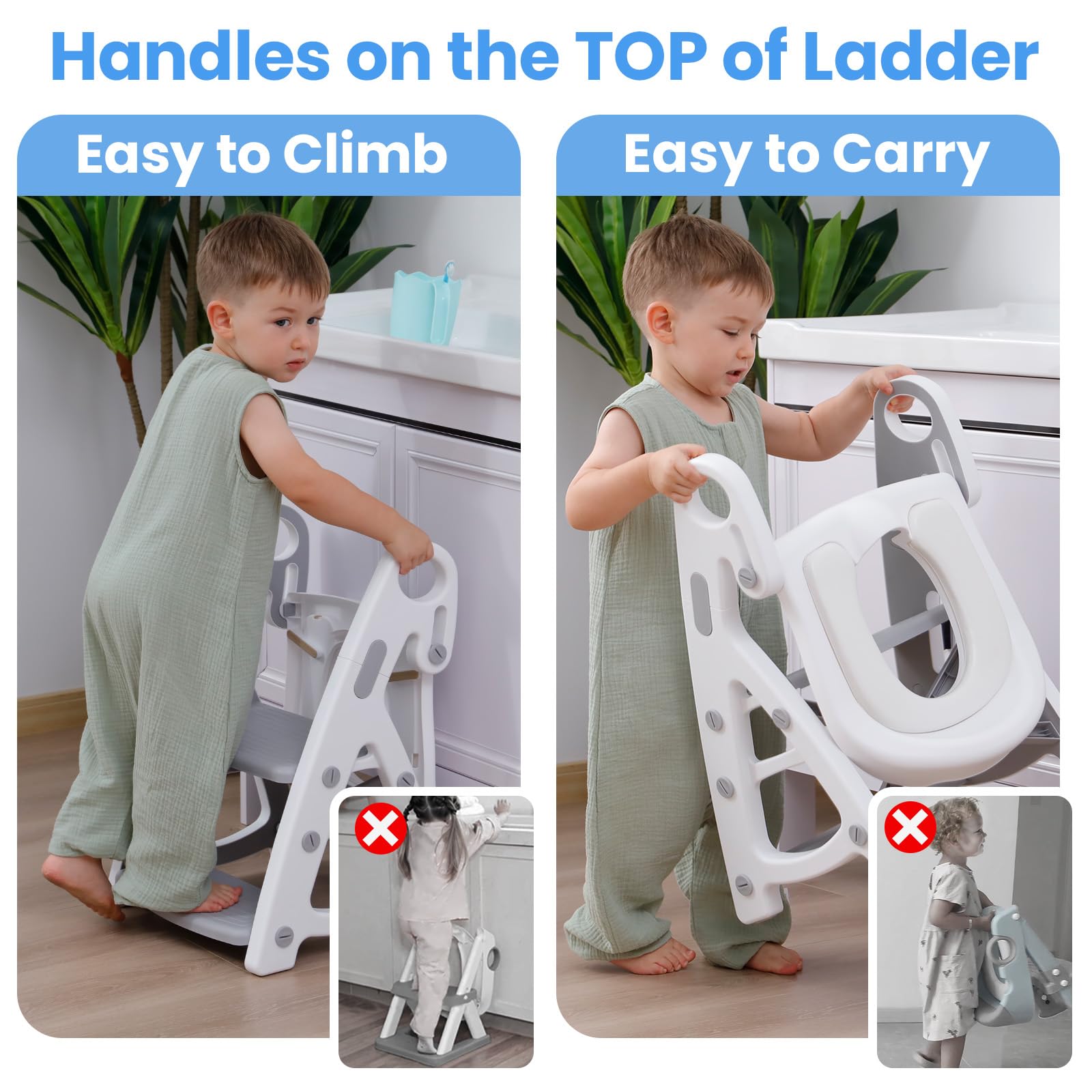 PRIMLECT enlarged pedal provides a larger step for easy sitting and learning independence.