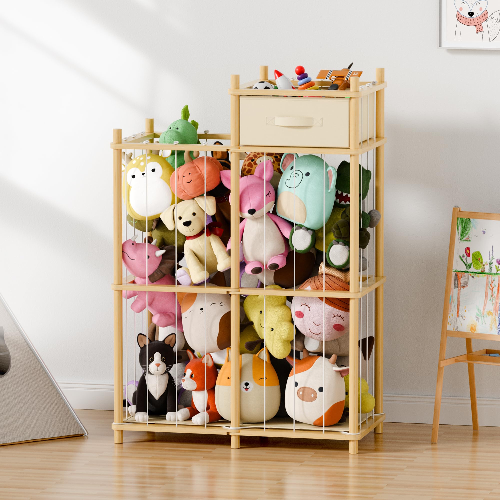 Primo Lines Rounded edges design minimizes bumps during busy playtime.