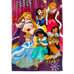 Princess Cinderella Poncho Towel absorbent 100% cotton texture.