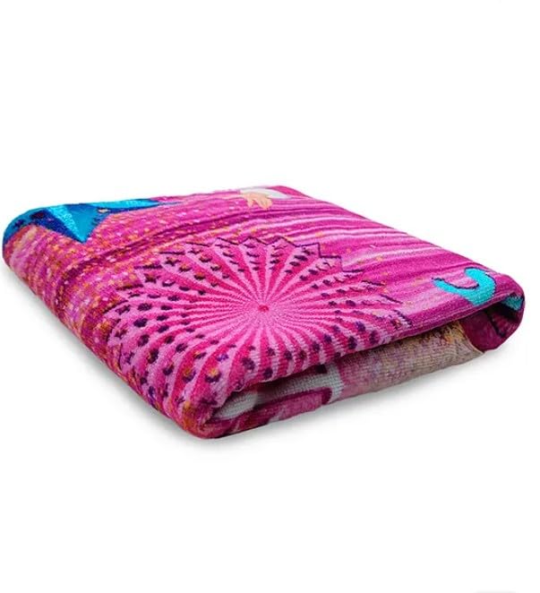 Princess Cinderella Poncho Towel breathable fabric on skin.