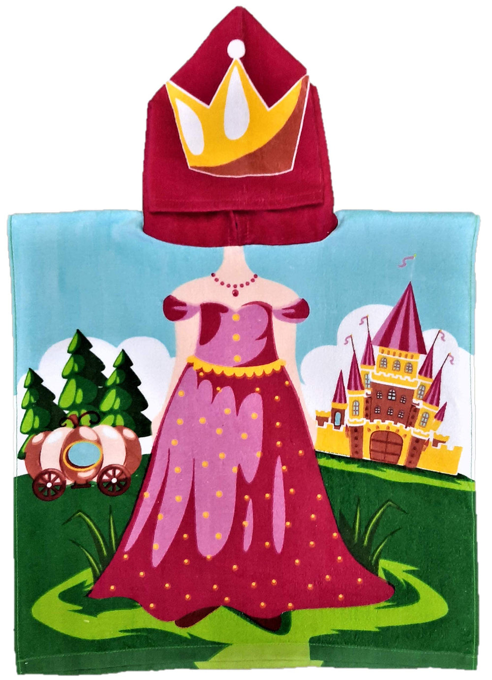 Princess Cinderella Poncho Towel easy-care routine preserves softness.